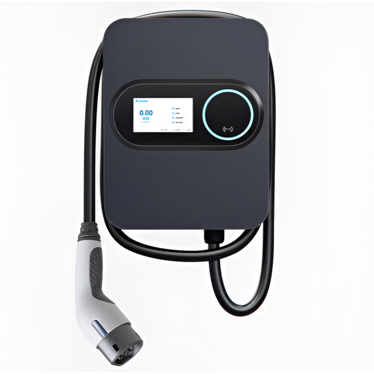 Level 2 EV Wall Charger Engineered for Daily Use, 48A Smart Features, Halo Status Ring, 7.3m Cable