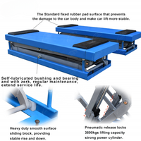 Automotive Scissor Lift Built for Professional Use, 5500kg Capacity, Twin Hydraulic System, Low Profile Design