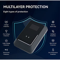 EV Wall Charger Engineered for Ultra-Fast Charging, 80A Level 2 Output, Dynamic Load Balancing, Glass Front