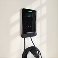EV Wall Charger Engineered for Ultra-Fast Charging, 80A Level 2 Output, Dynamic Load Balancing, Glass Front