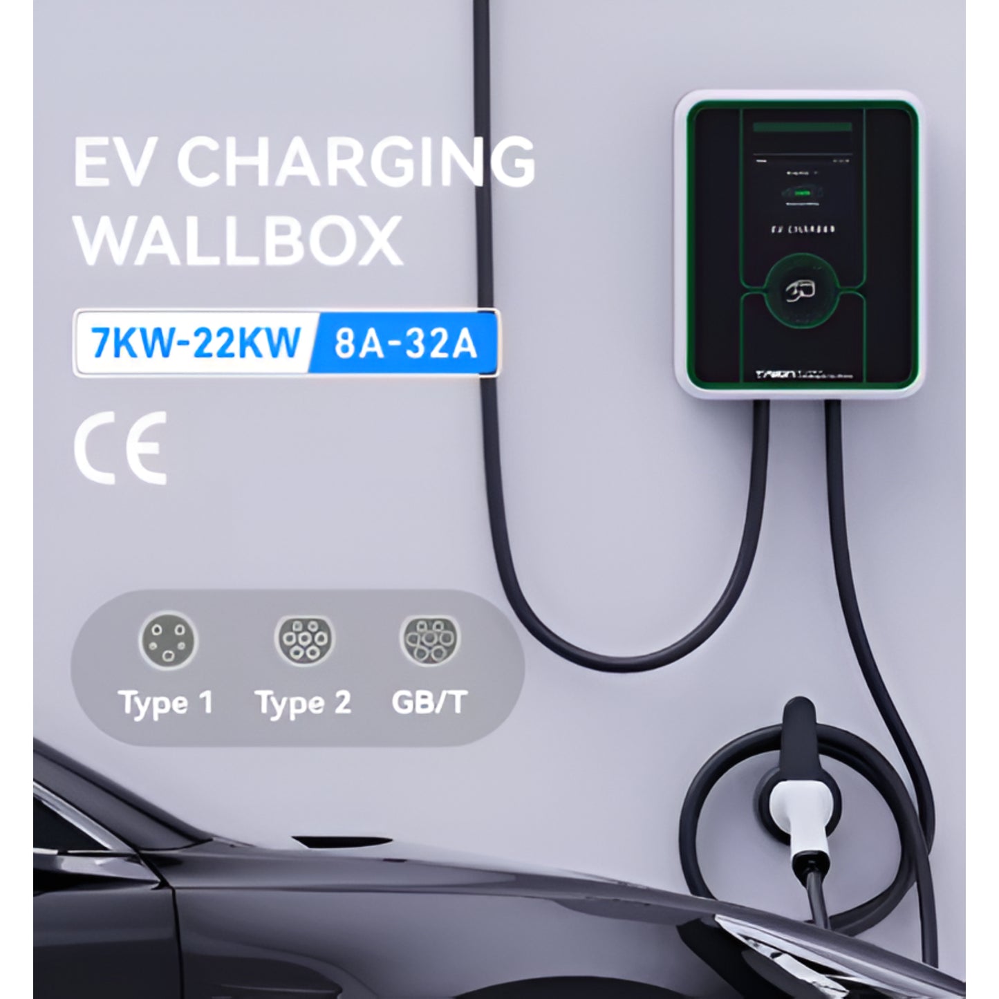 GridGlow Emerald 48A App-Smart EV Charger