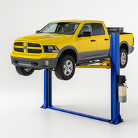 Two-Post Car Lift Engineered for Professional Use, 12,000 lb Capacity, Clear-Floor Design, Asymmetric Arms